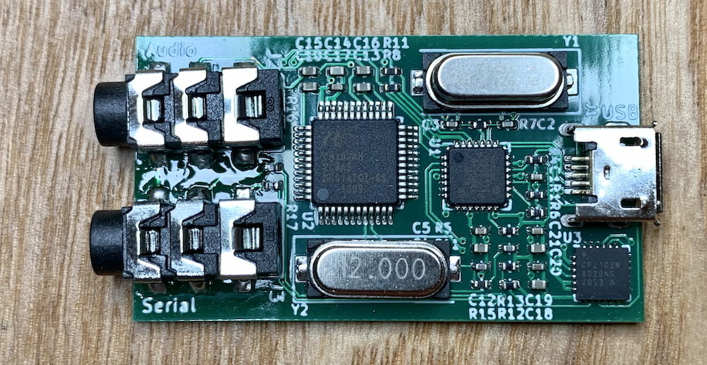 The circuit board from inside the digirig