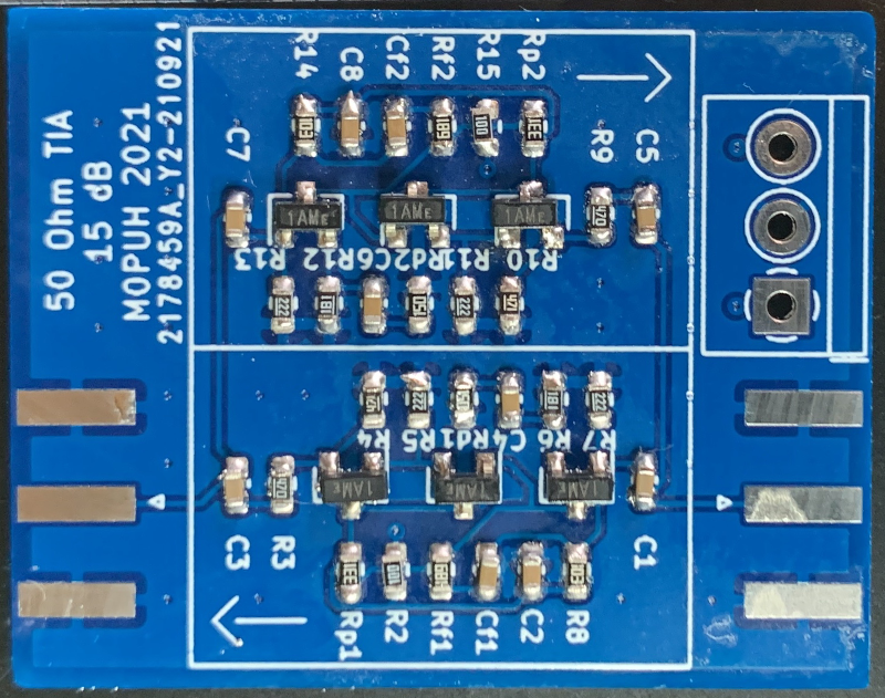A populated circuit board.